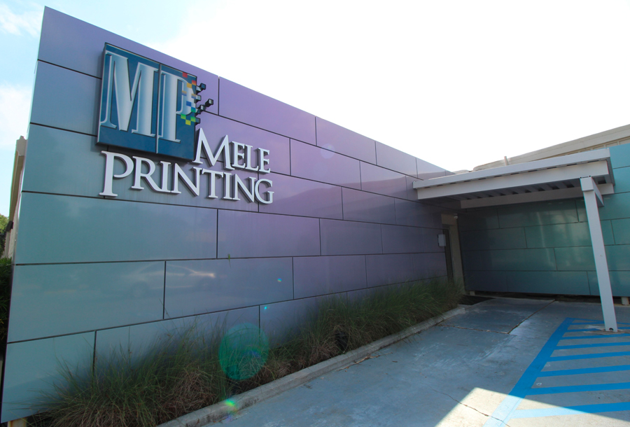 Mele Printing commerical roofing project