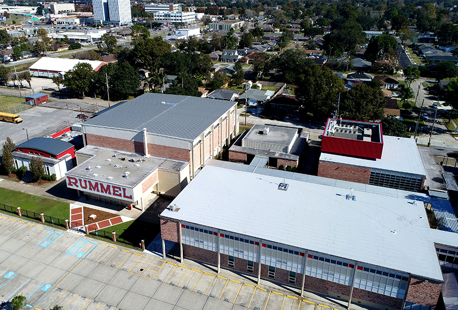 Rummel High School commerical roofing project
