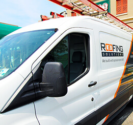 company van used by Roofing Solutions